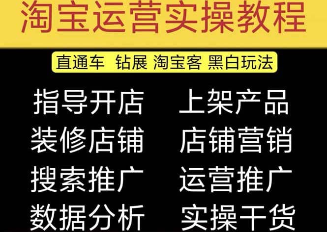 2023淘宝开店教程0基础到高级全套视频网店电商运营培训教学课程（2月更新）-零点科技