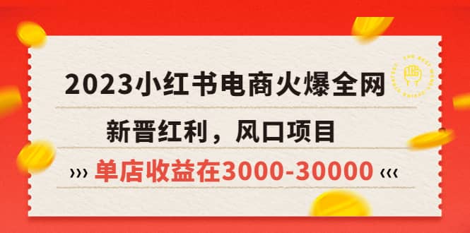 2023小红书电商火爆全网，新晋红利，风口项目，单店收益在3000-30000-零点科技