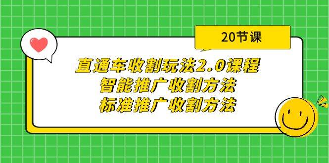 直通车收割玩法2.0课程：智能推广收割方法+标准推广收割方法（20节课）-零点科技