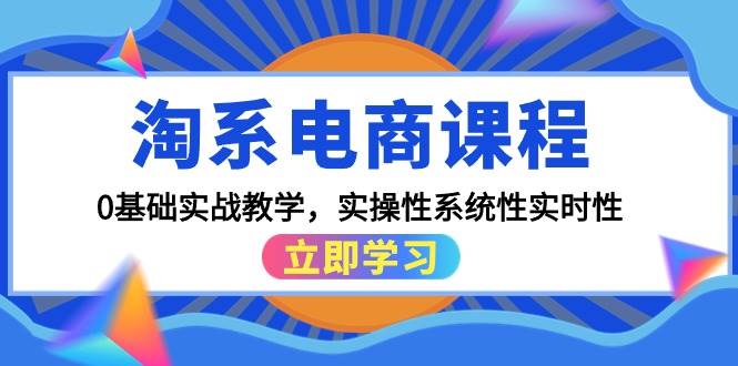 淘系电商课程，0基础实战教学，实操性系统性实时性（15节课）-零点科技