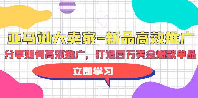 亚马逊 大卖家-新品高效推广，分享如何高效推广，打造百万美金爆款单品-零点科技